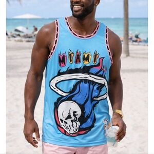 Miami Heat Brand X Jersey Dwyane Wade LeBron James Size XL New